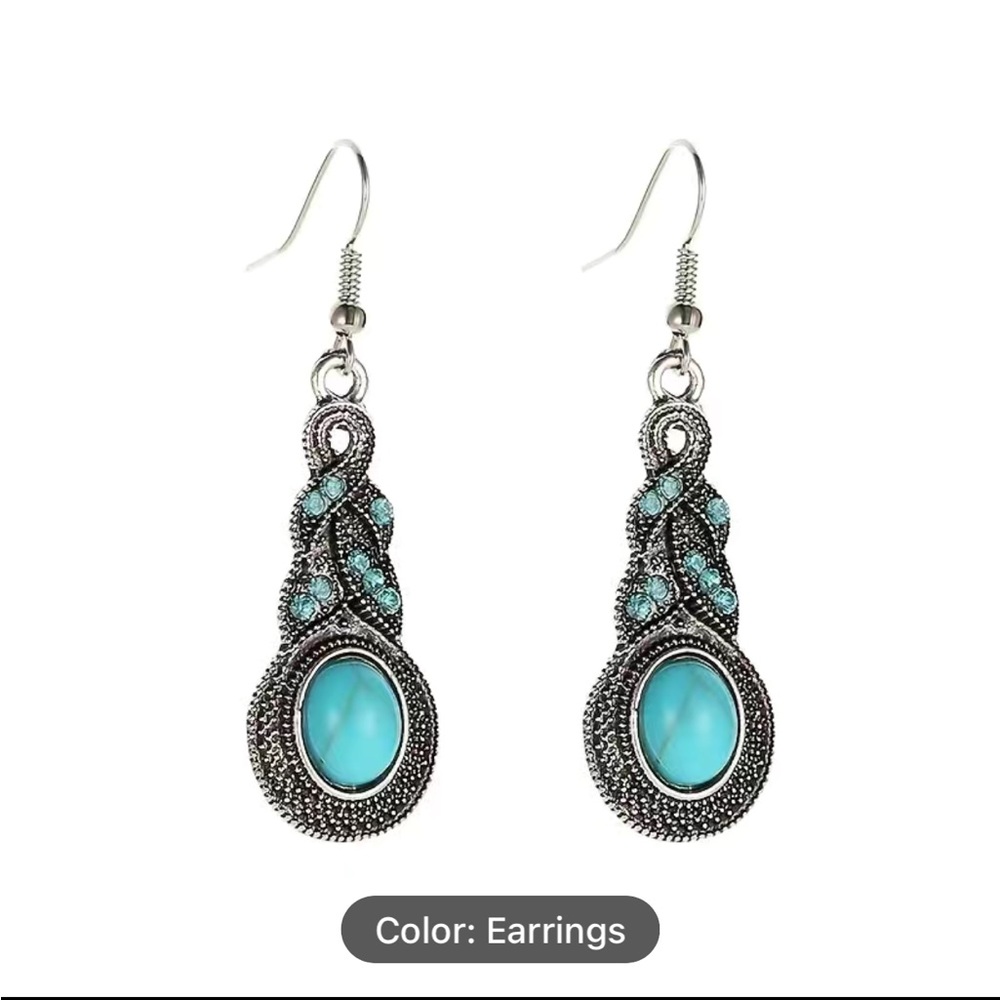 Vintage turquoise earrings